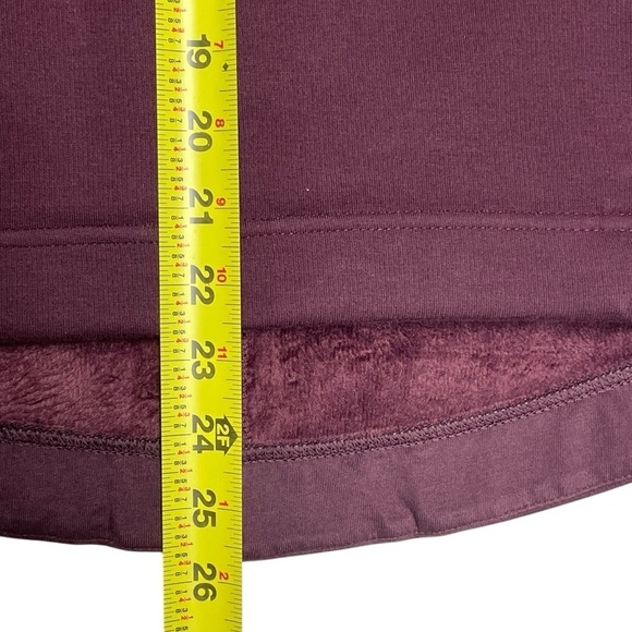Athleta Burgundy Cozy Karma Twist Neck Sweatshirt Size XXS - Picture 16 of 16